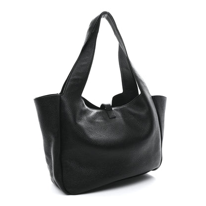 Saint Laurent Grained Deerskin Bea Tote Black 3 of 9