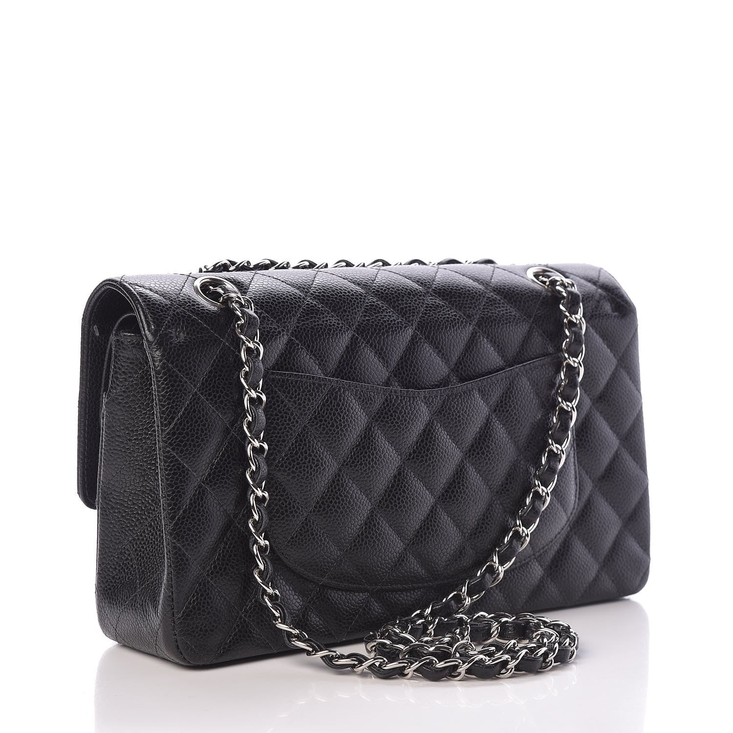 Chanel Caviar Quilted Medium Double Flap Black 3 of 12