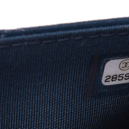 Chanel Goatskin Quilted 19 Wallet On Chain WOC Blue 7 of 14