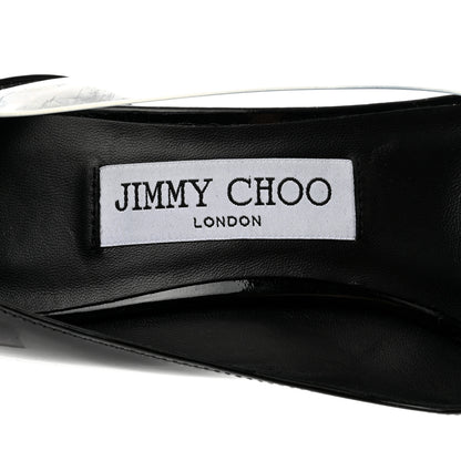 Jimmy Choo Patent Iridescent Plexi Cass 95 Pumps 35 Black 7 of 7