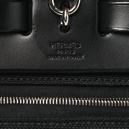 Hermes Military Toile Vache Hunter Herbag Zip PM 31 Black 6 of 11