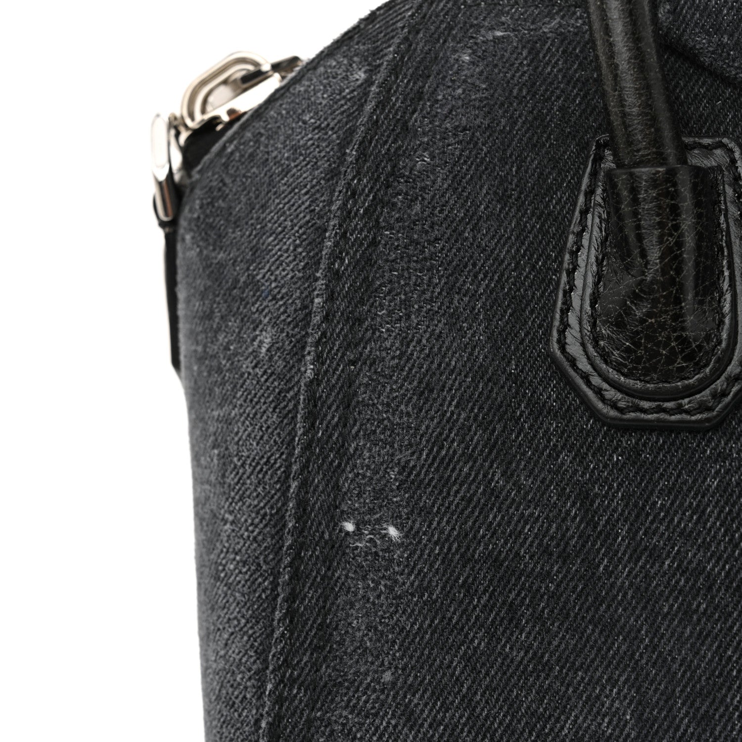 Givenchy Washed Denim Mini Antigona Shoulder Bag Black 13 of 13