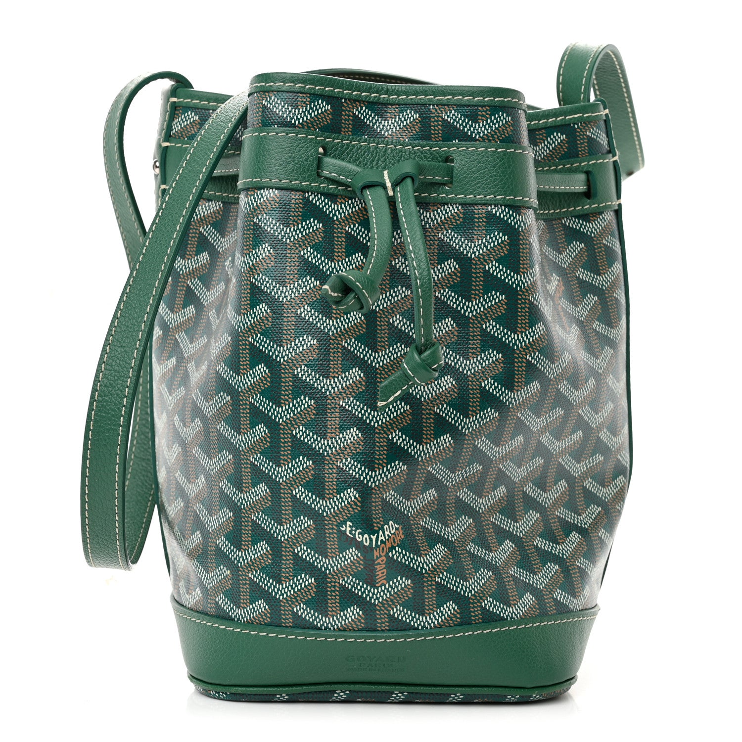 Goyard Goyardine Petit Flot Bucket Bag PM Green 1 of 11