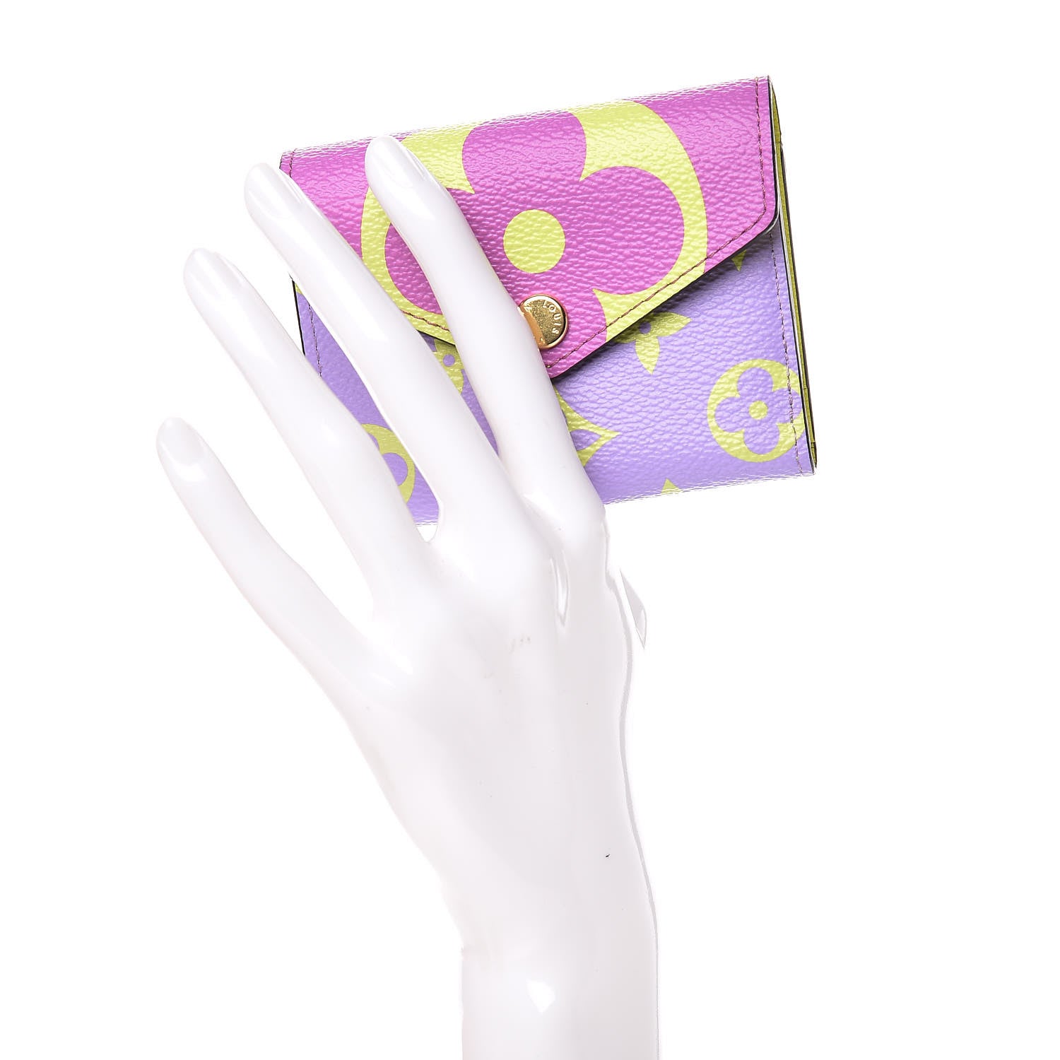 Louis Vuitton Monogram Giant Zoe Wallet Pink Lilac 2 of 8