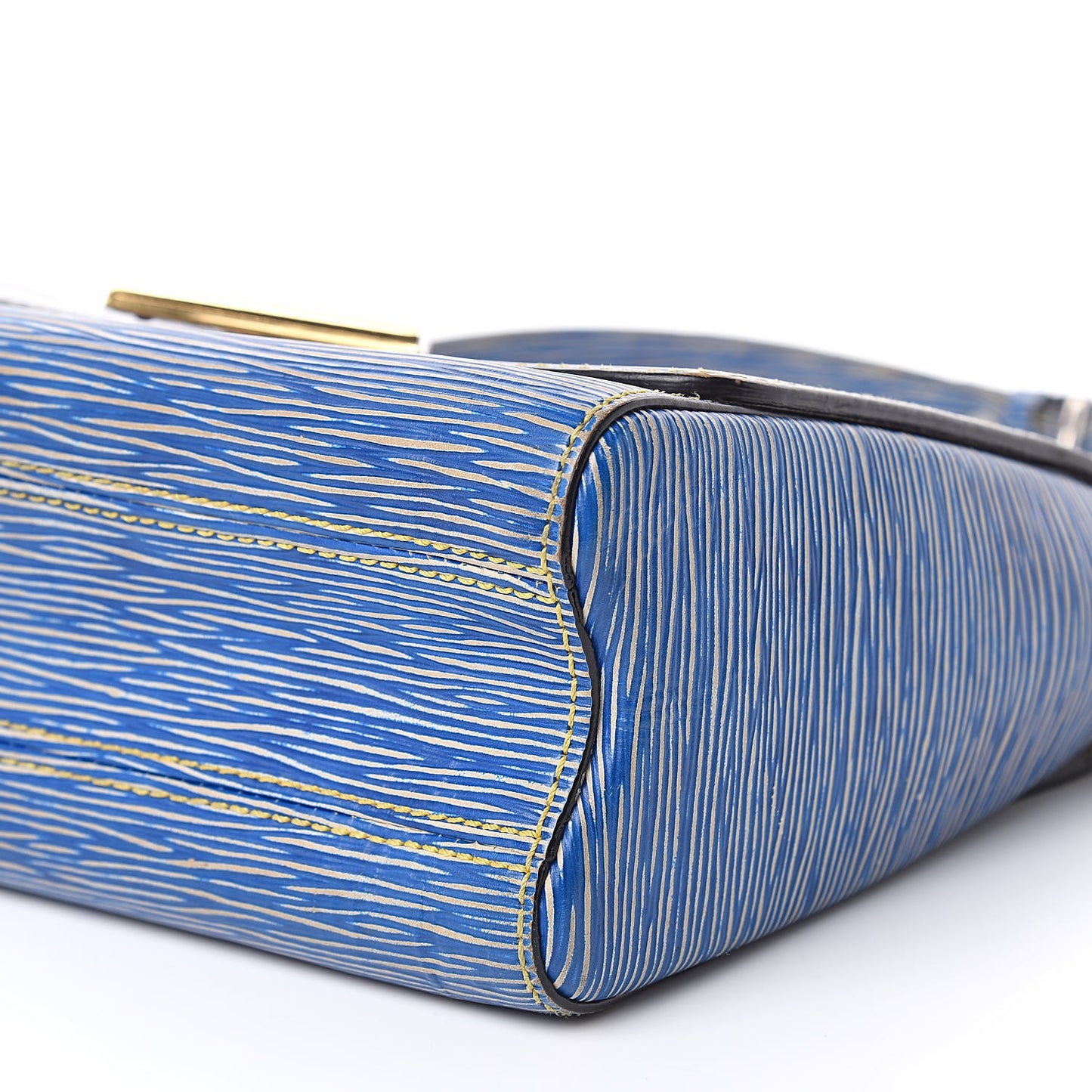 Epi Twist Shoulder Bag MM Denim Light