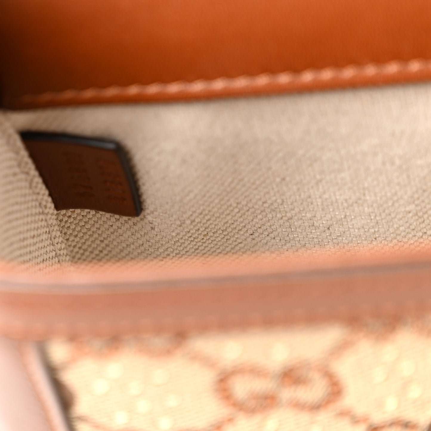 New Canvas Charisma Calfskin Crystal GG Monogram Mini Horsebit 1955 Shoulder Bag Camel Ebony