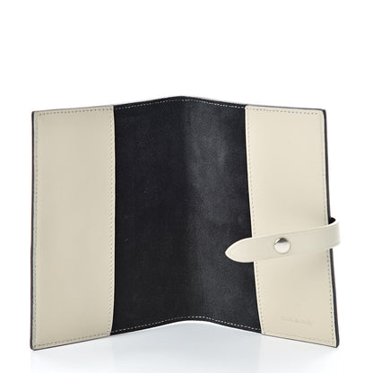 Celine Grained Calfskin Strap Passport Cover Black Chalk 5 of 9