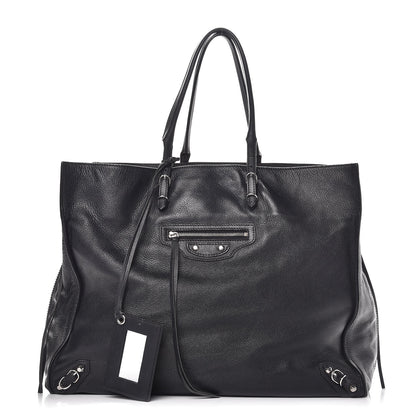 Balenciaga Supple Calfskin Papier A4 Zip Around Tote Black 1 of 7