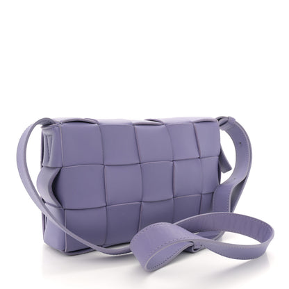 Bottega Veneta Lambskin Intreccio Cassette Crossbody Bag Wisteria 3 of 12