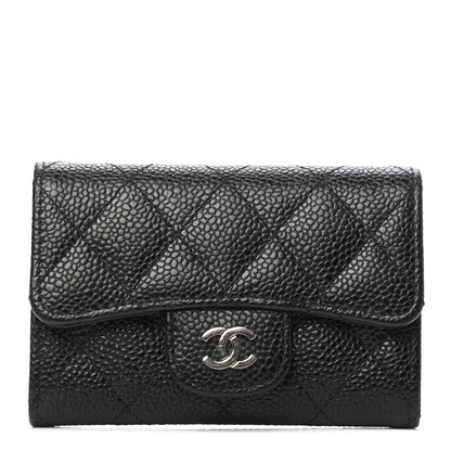 Chanel Caviar Quilted Flap Card Holder Black 1 of 9
