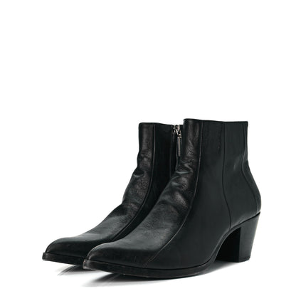 Saint Laurent Calfskin Finn 60 Ankle Boots 40 Black 3 of 11