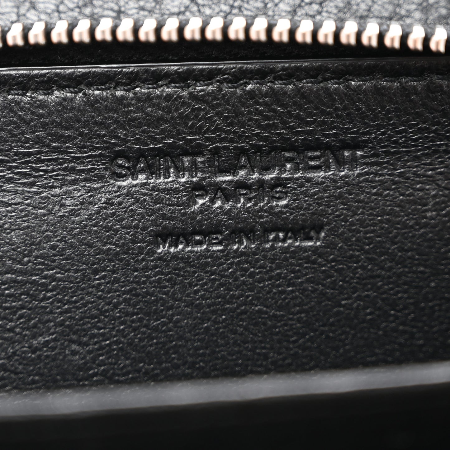Calfskin Zip Lanyard Wallet Black