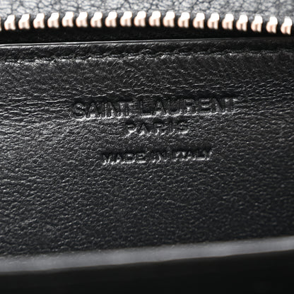 Saint Laurent Calfskin Zip Lanyard Wallet Black 5 of 11