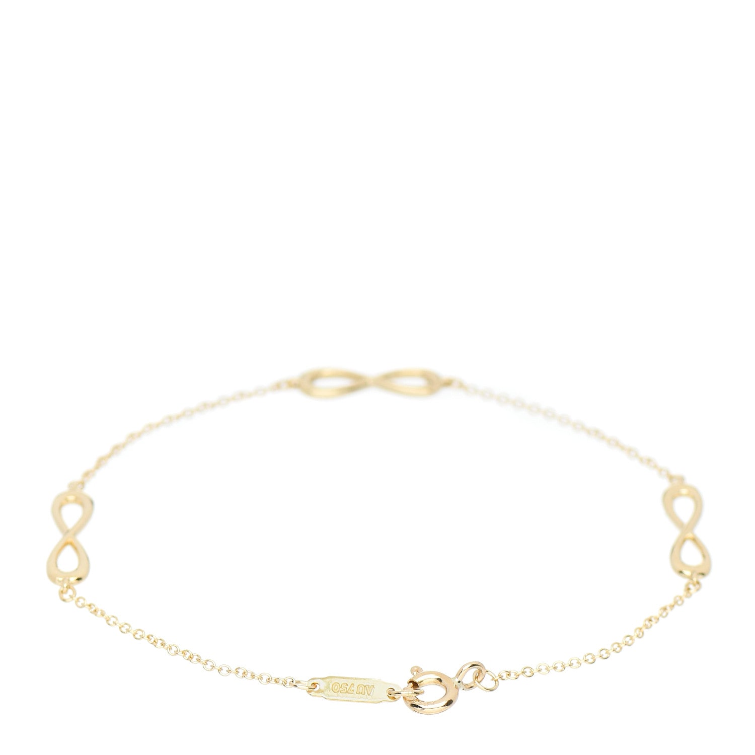 Tiffany 18K Yellow Gold Infinity Endless Bracelet 2 of 3