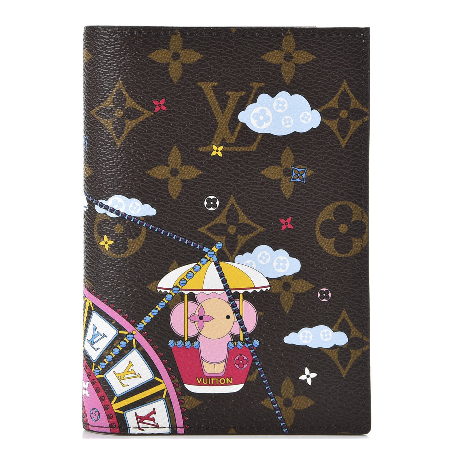 Louis Vuitton Monogram 2020 Christmas Animation Big Wheel Passport Cover Rose Ballerine 1 of 8