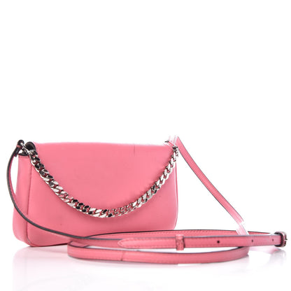 Fendi Nappa Rabbit Fox Fur Micro Buggie Baguette Rosa Fluo Multicolor 4 of 10