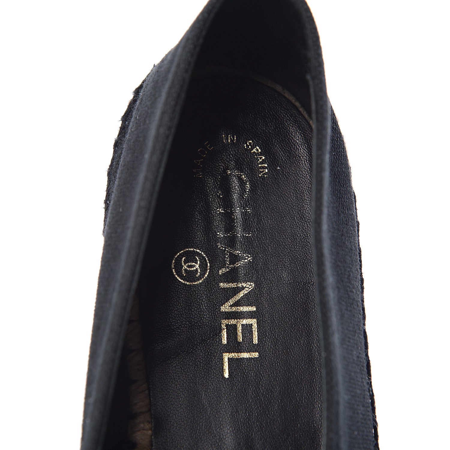 Chanel Fabric Biarritz CC Espadrilles 40 Black 7 of 11