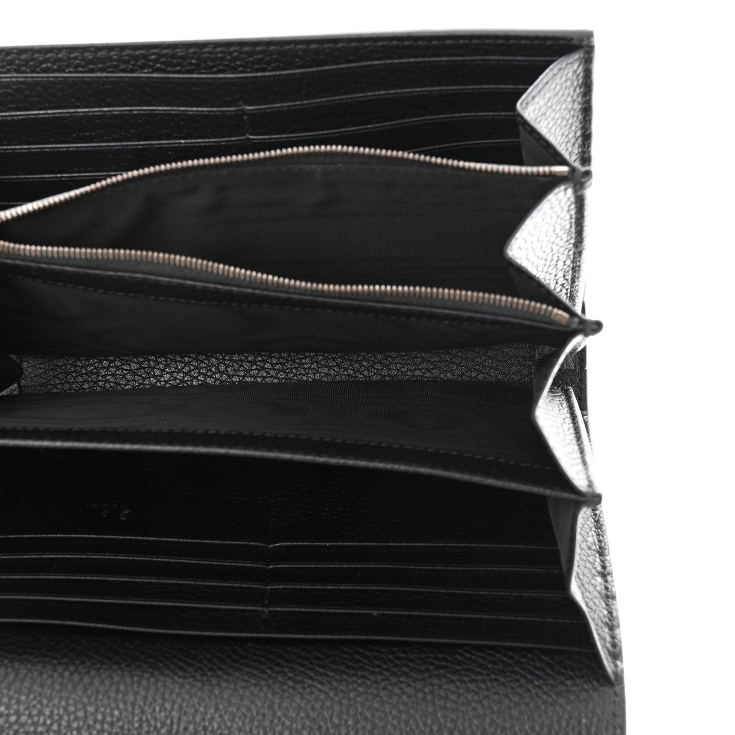 Calfskin GG Marmont Chain Wallet Black