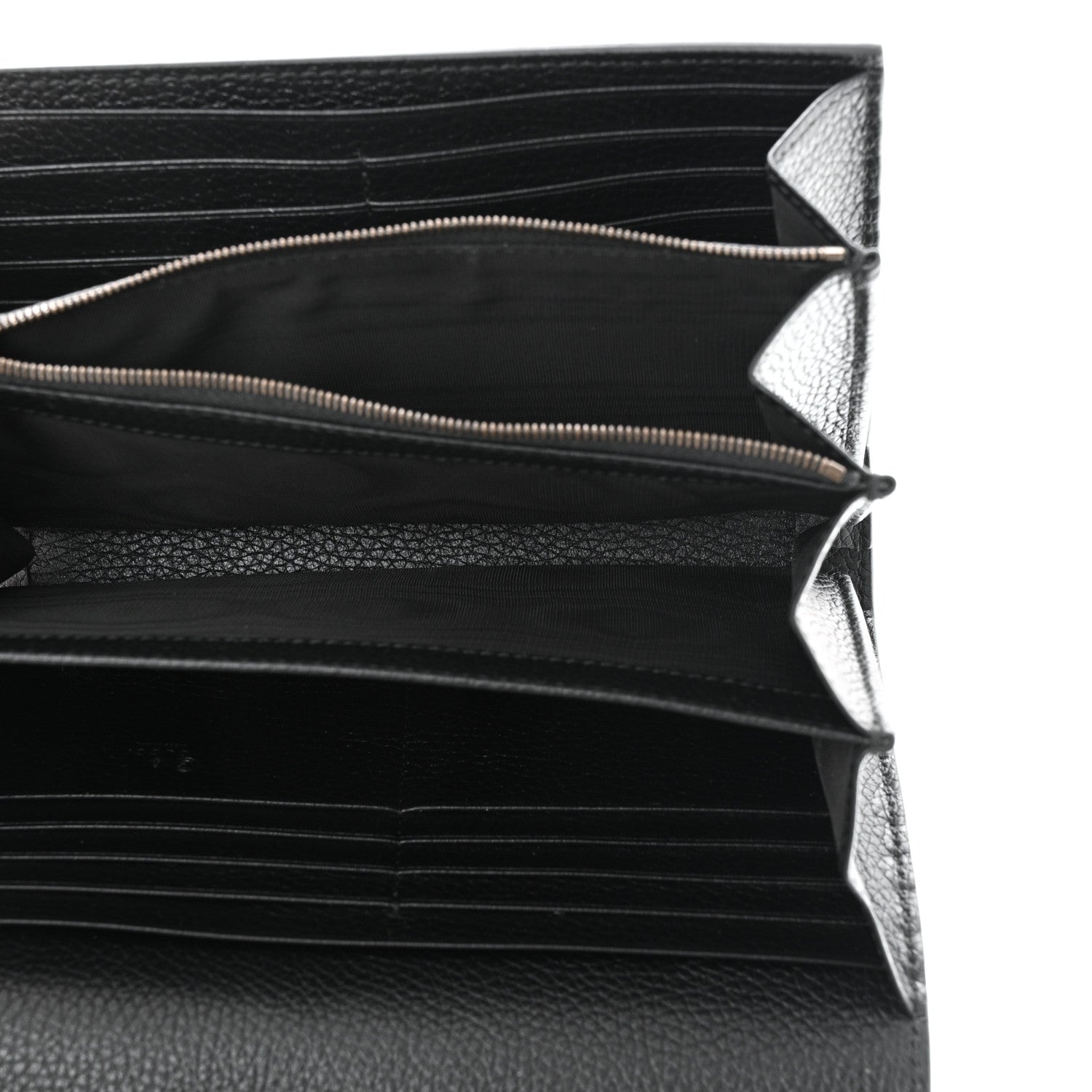 Gucci Calfskin GG Marmont Chain Wallet Black 5 of 12