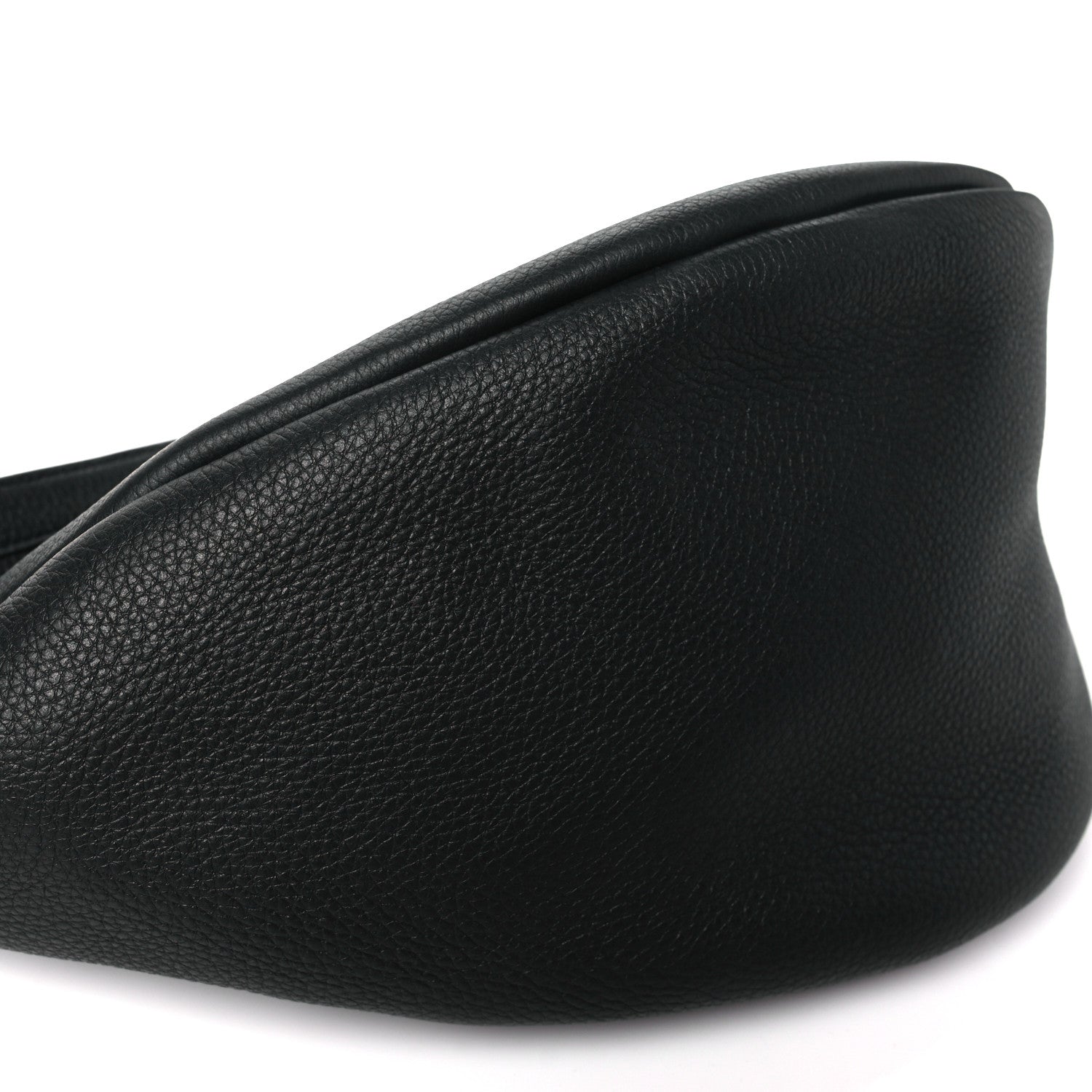 The Row Grained Calfskin Large Slouchy Banana Bag Black 9 of 10