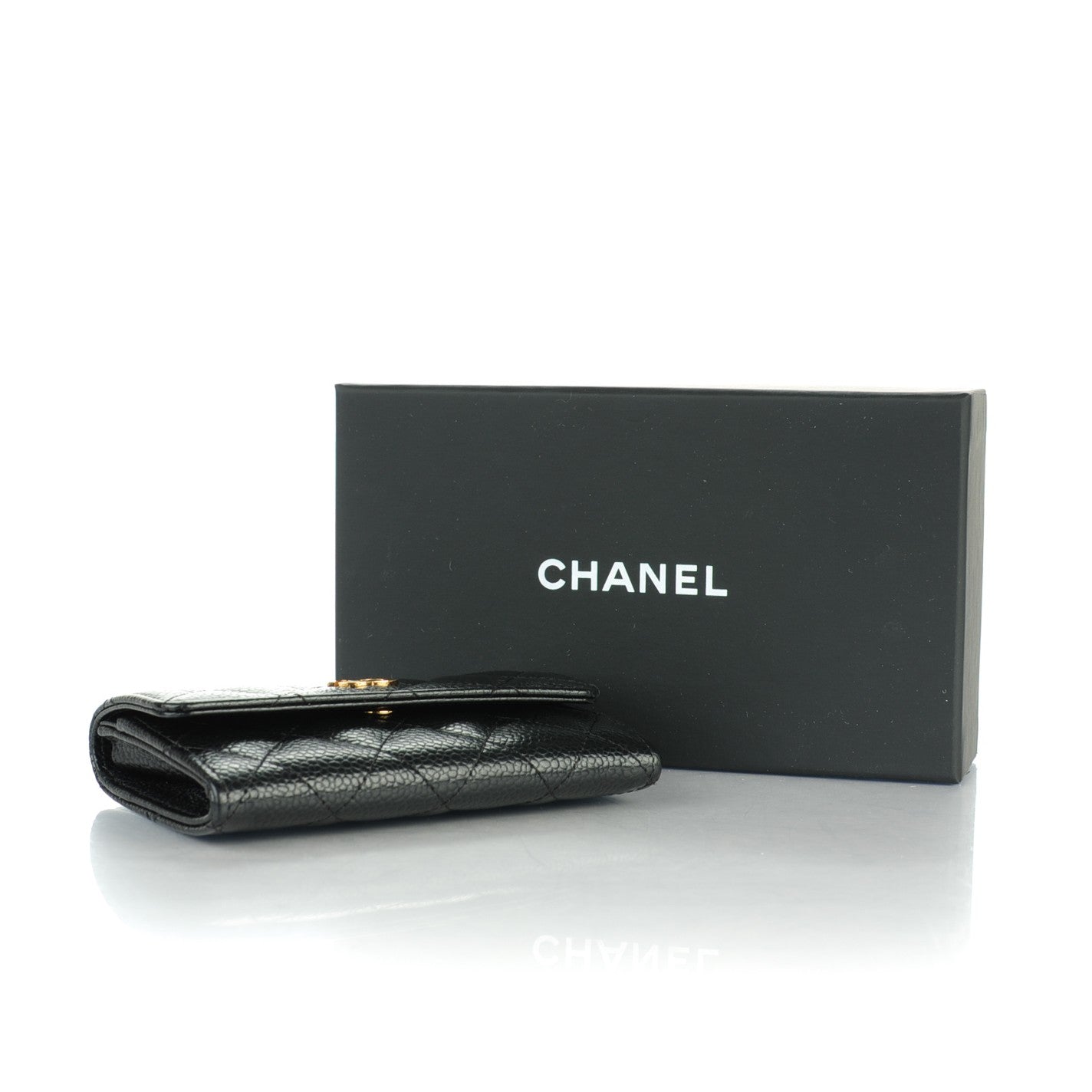 Chanel Caviar Quilted Flap Card Holder Black 4 of 8