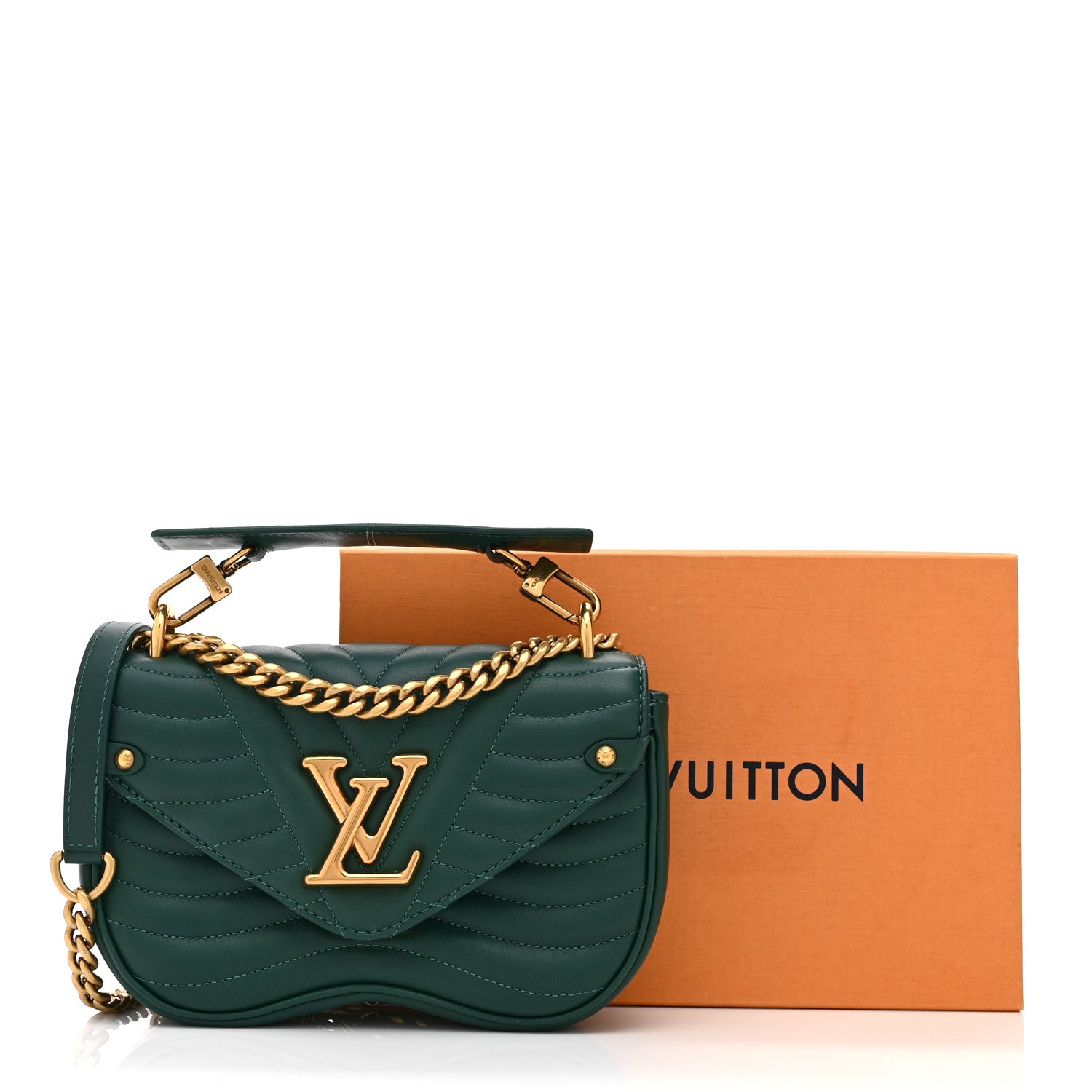 Louis Vuitton Calfskin New Wave Chain PM Emerald 1772157