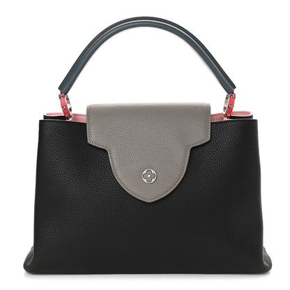 Louis Vuitton Taurillon Capucines MM Black Multicolor 1 of 7