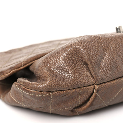 Chanel Caviar Quilted Medium Elastic Flap Brown 9 of 15