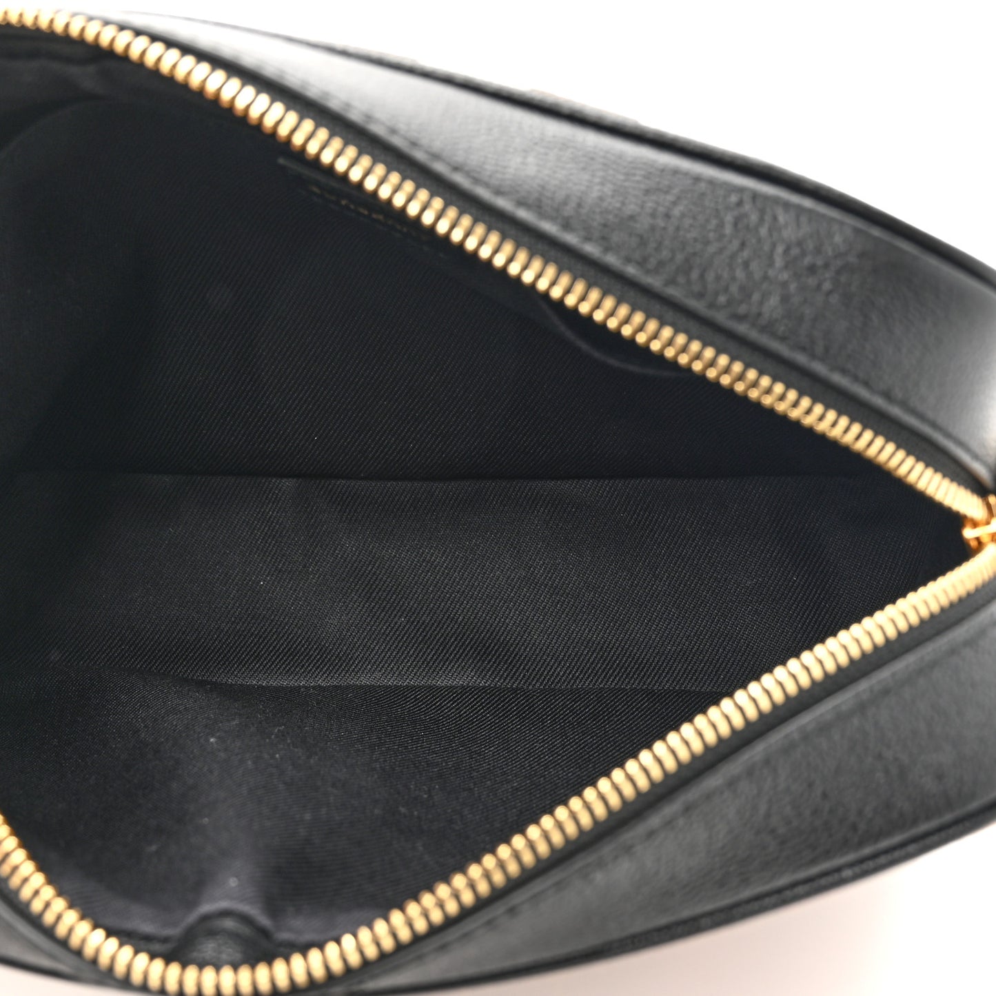 Giant Check Calfskin Large Camera Bag Black