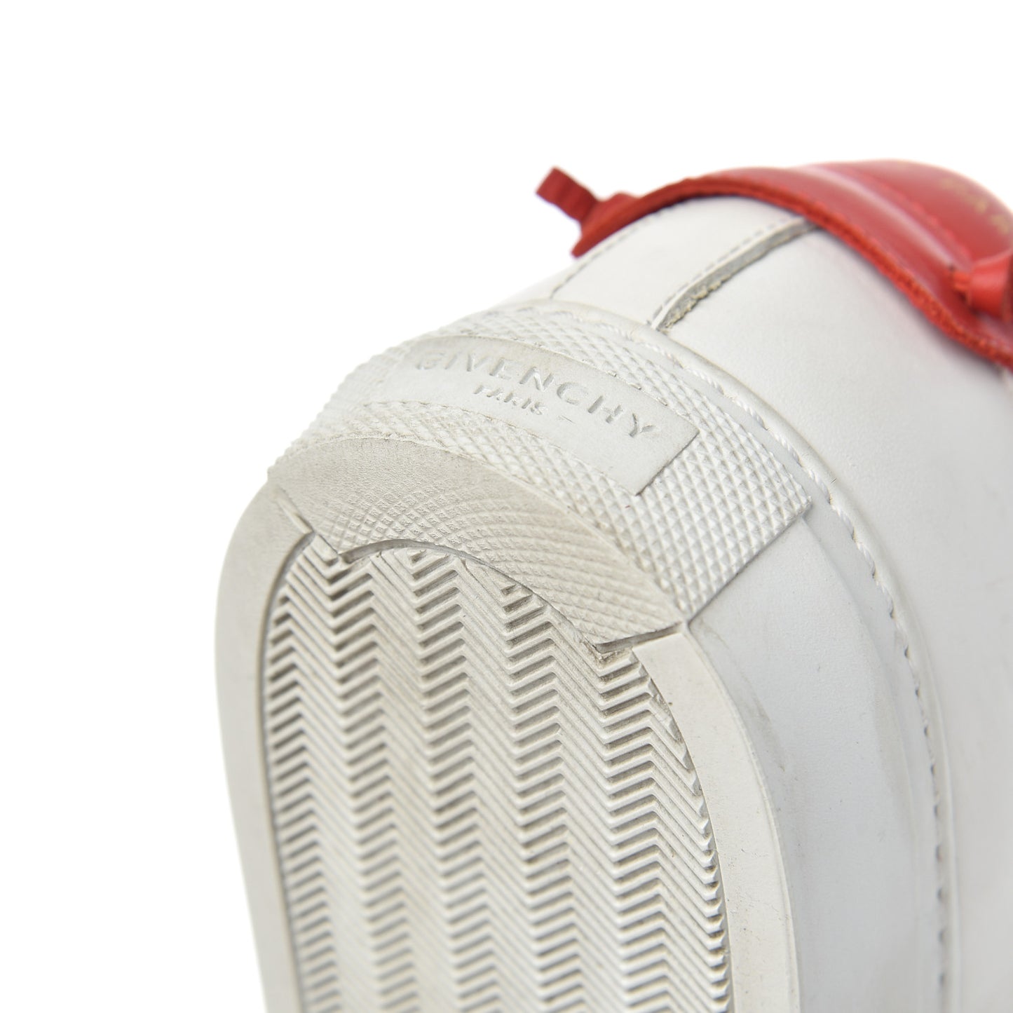 Calfskin Womens Urban Street Sneakers 38 White Red