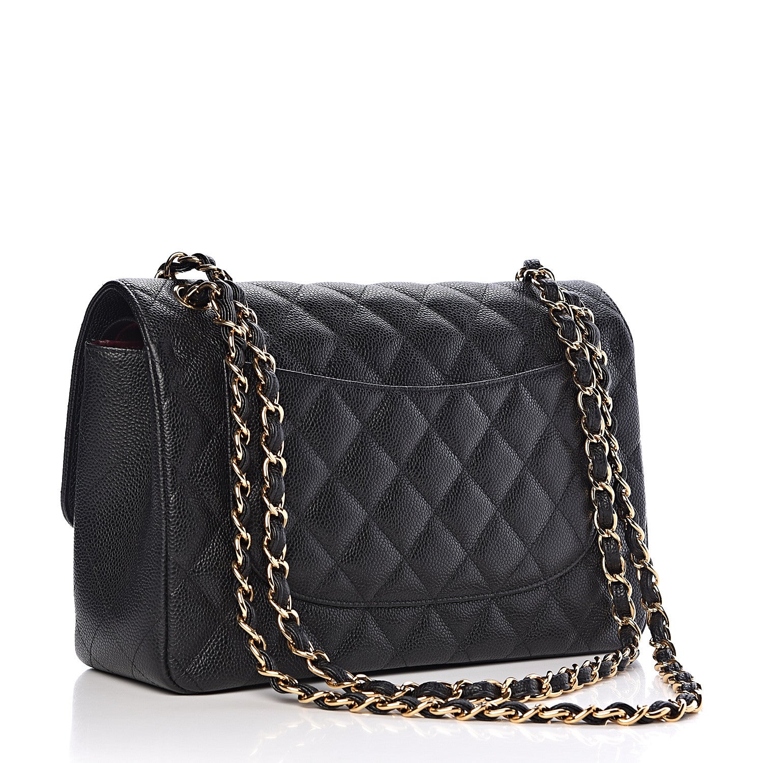 Chanel Caviar Quilted Jumbo Double Flap Black 3 of 13
