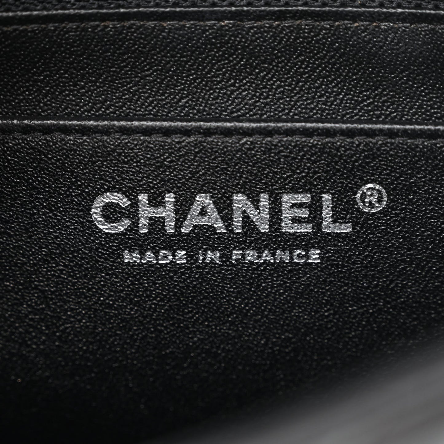 Lambskin Chevron Quilted Mini Square Flap Black