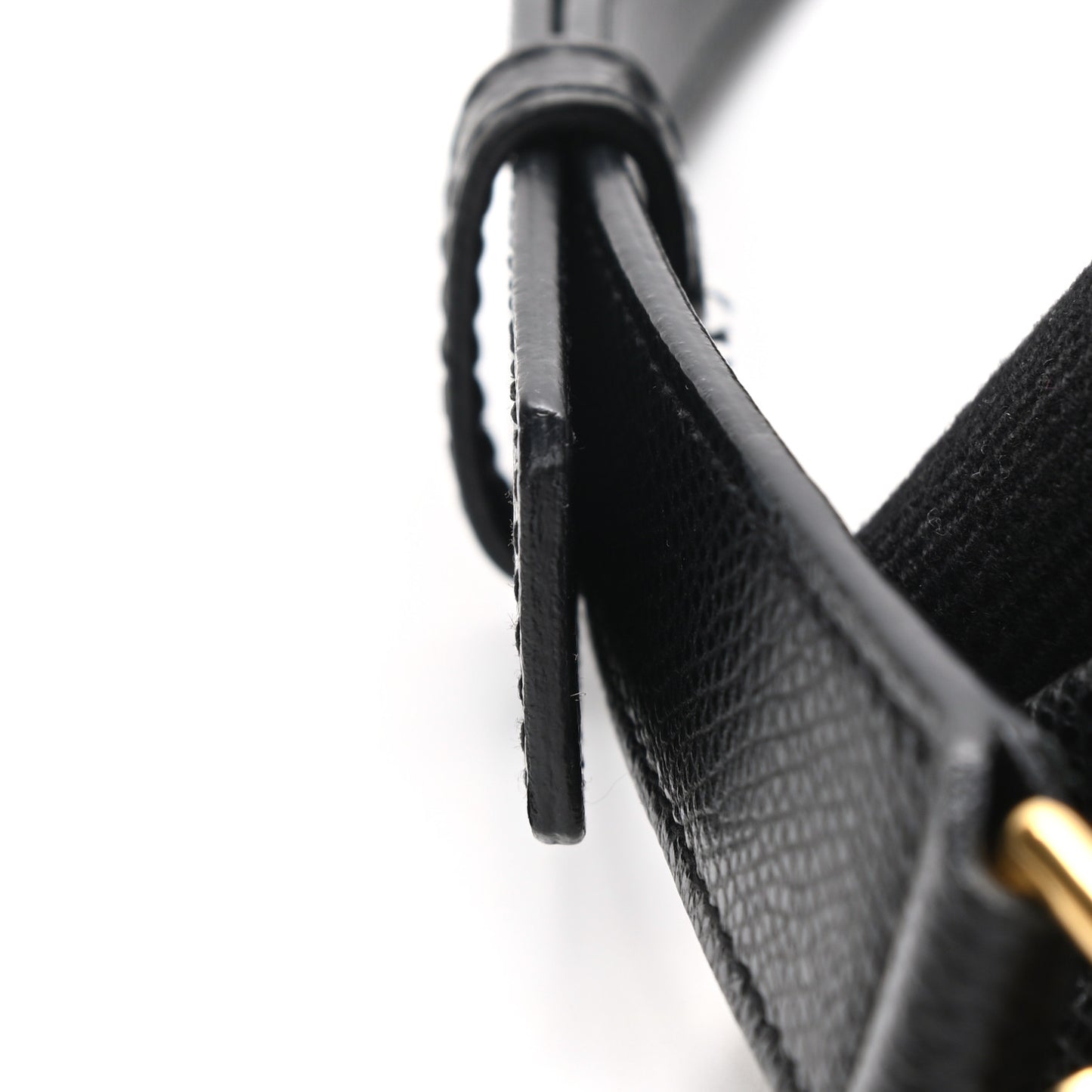 Textured Calfskin Medium Classic Monogram Universite Bag Black