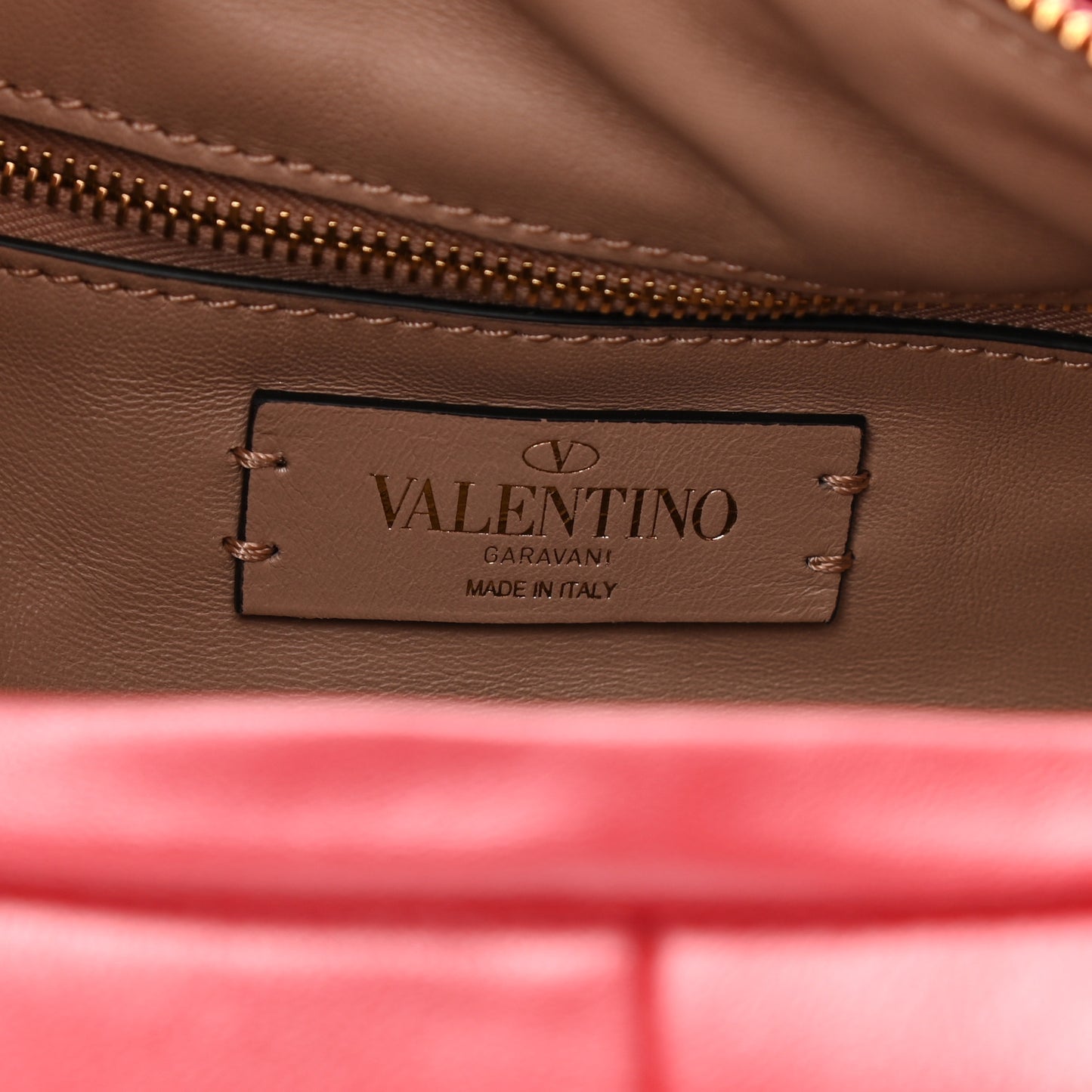 Nappa Small Roman Stud Hobo Rosso Valentino