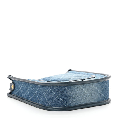 Chanel Washed Denim Quilted Small Hobo Blue 4 of 11