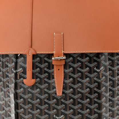Goyard Goyardine Calfskin Alpin MM Backpack Gold Black 9 of 15