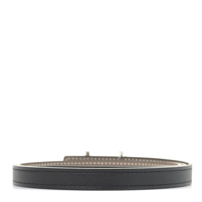 Hermes Swift Epsom 13mm Gamma Belt 85 Black Etoupe 2 of 7