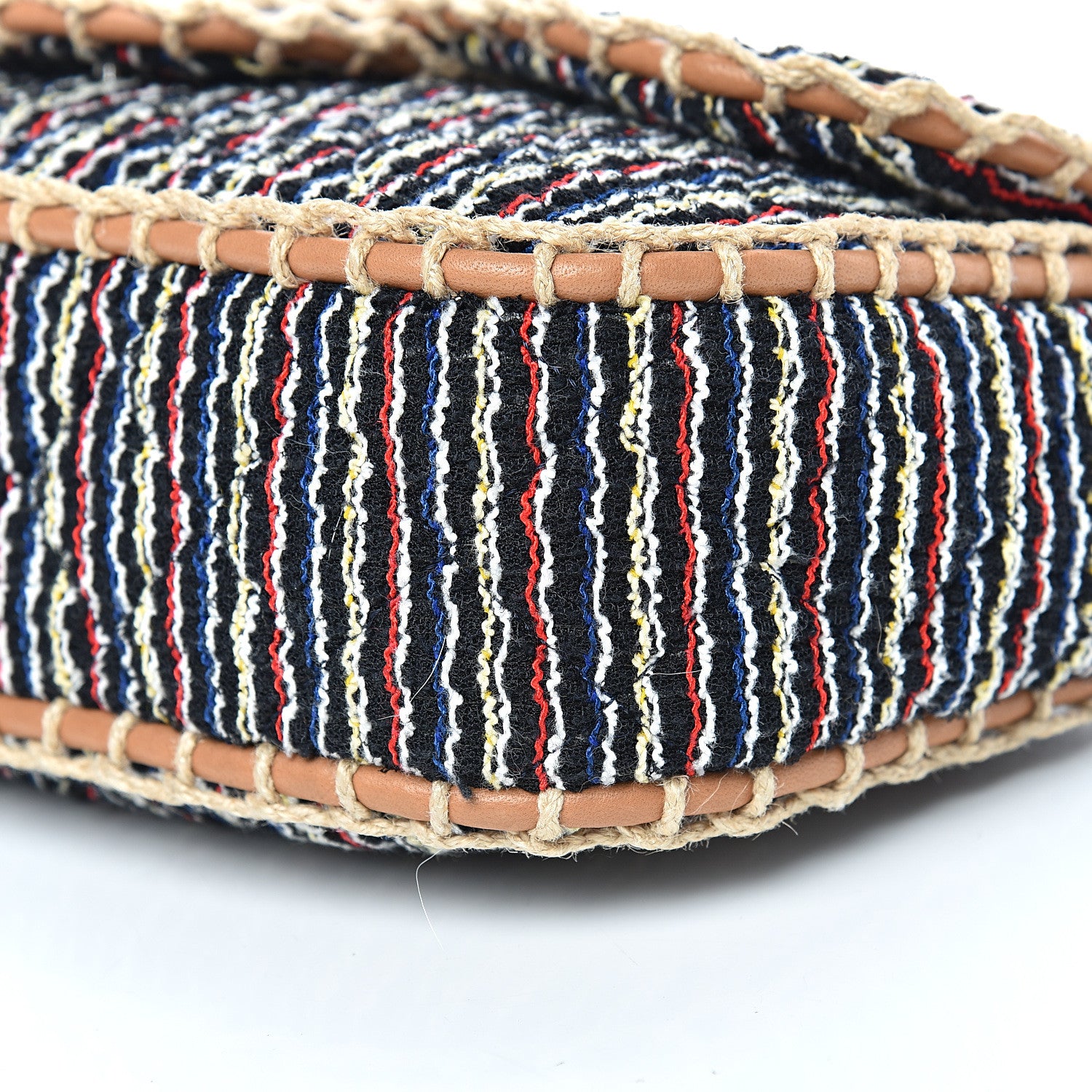 Chanel Tweed Woven Single Flap Brown Multicolor 10 of 10