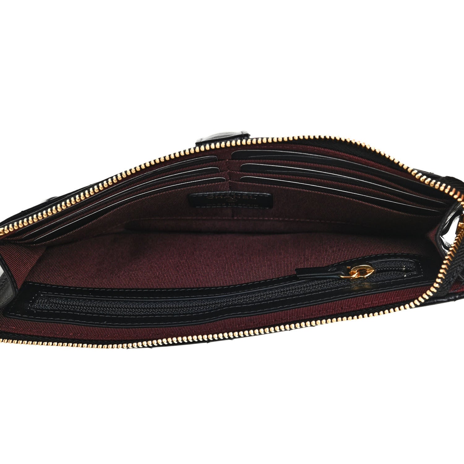 Chanel Aged Calfskin Quilted 2.55 Reissue Pouch With Chain Handle Black 6 of 8