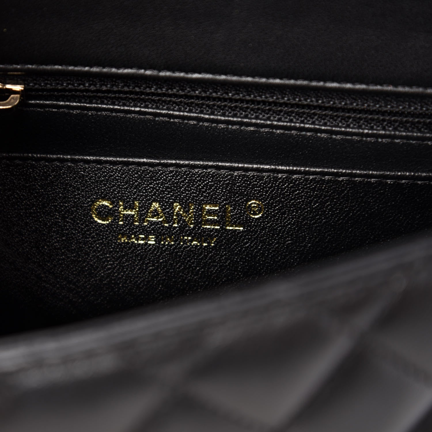 Chanel Lambskin Quilted Mini Square Flap Black 8 of 11