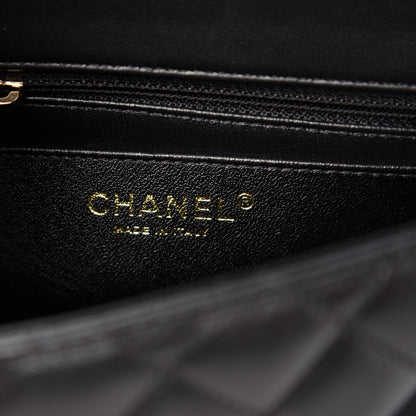 Chanel Lambskin Quilted Mini Square Flap Black 8 of 11