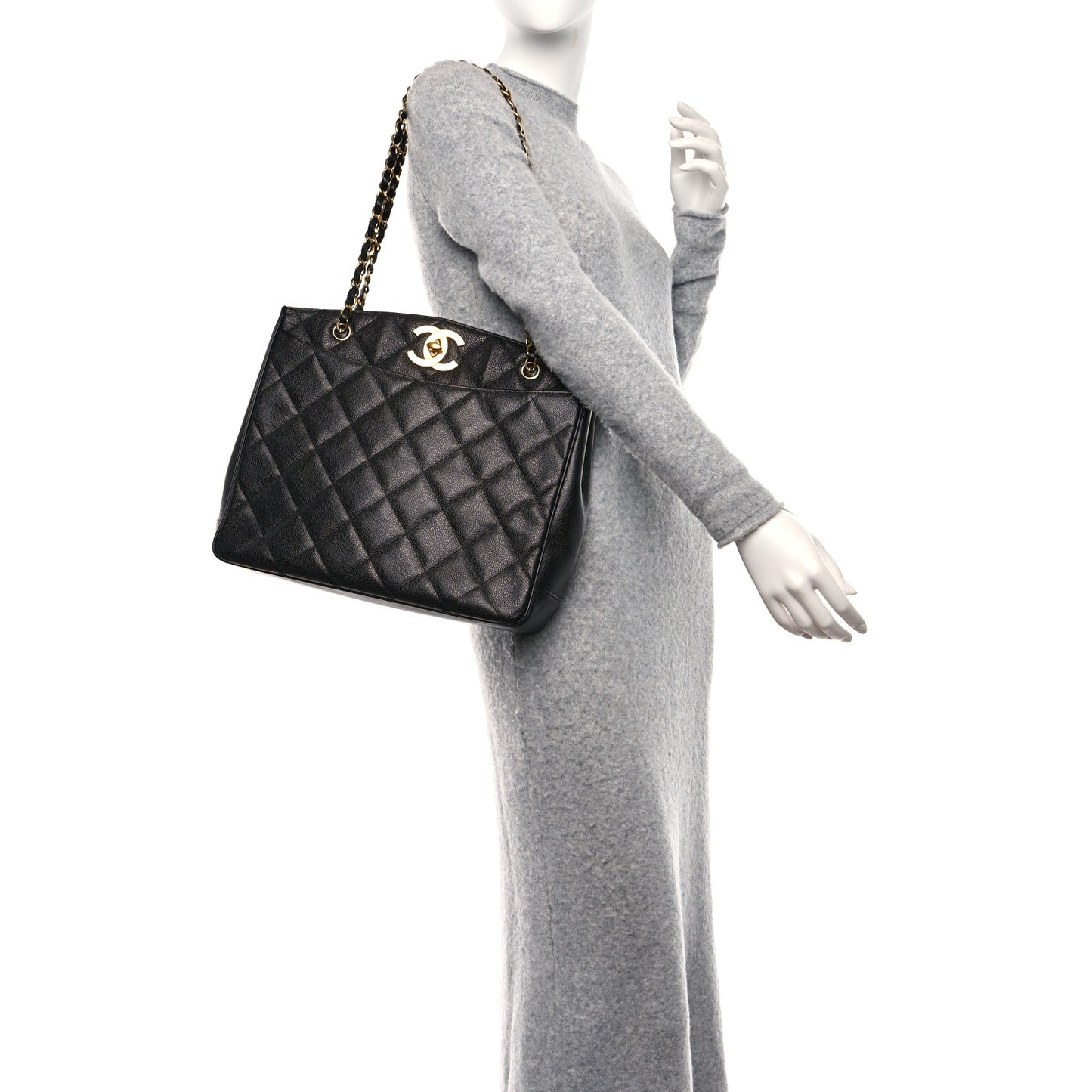 Caviar Shopper Tote Black