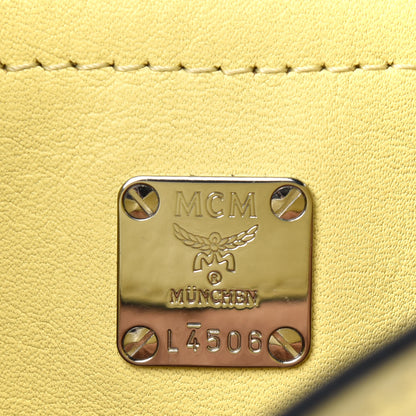 MCM Calfskin Mini Claudia Crossbody Bag Yellow 6 of 23