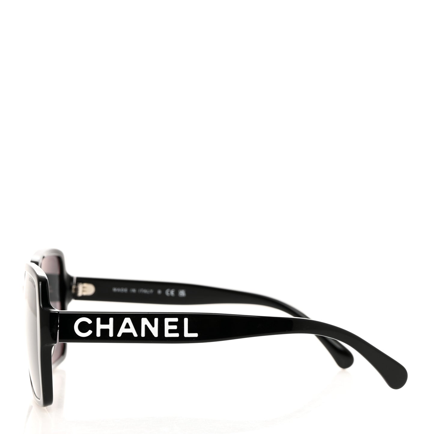 Acetate Polarized Square Sunglasses 5408-A Black