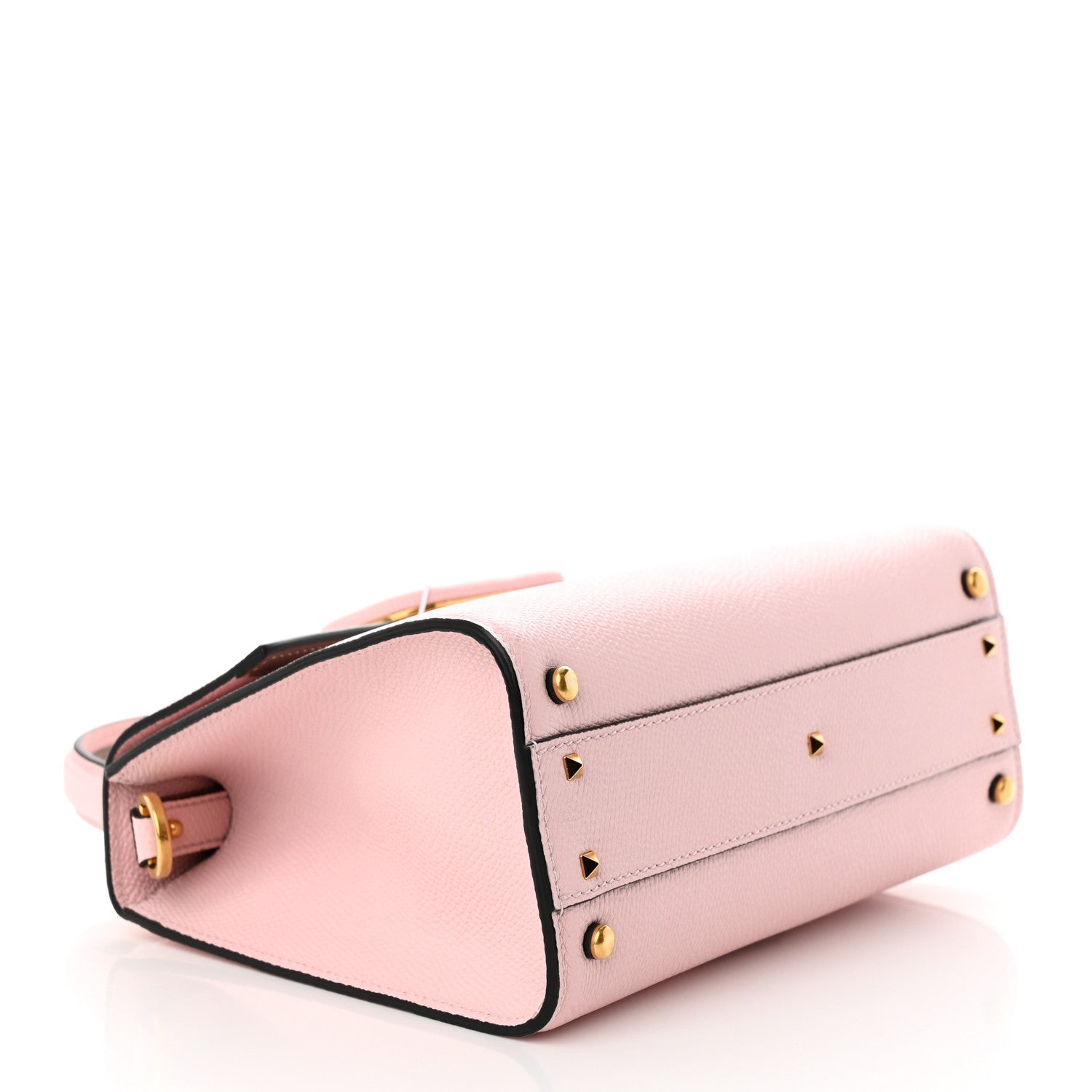 Valentino Garavani Grainy Calfskin Small VSling Top Handle Bag Rose Quartz 4 of 11
