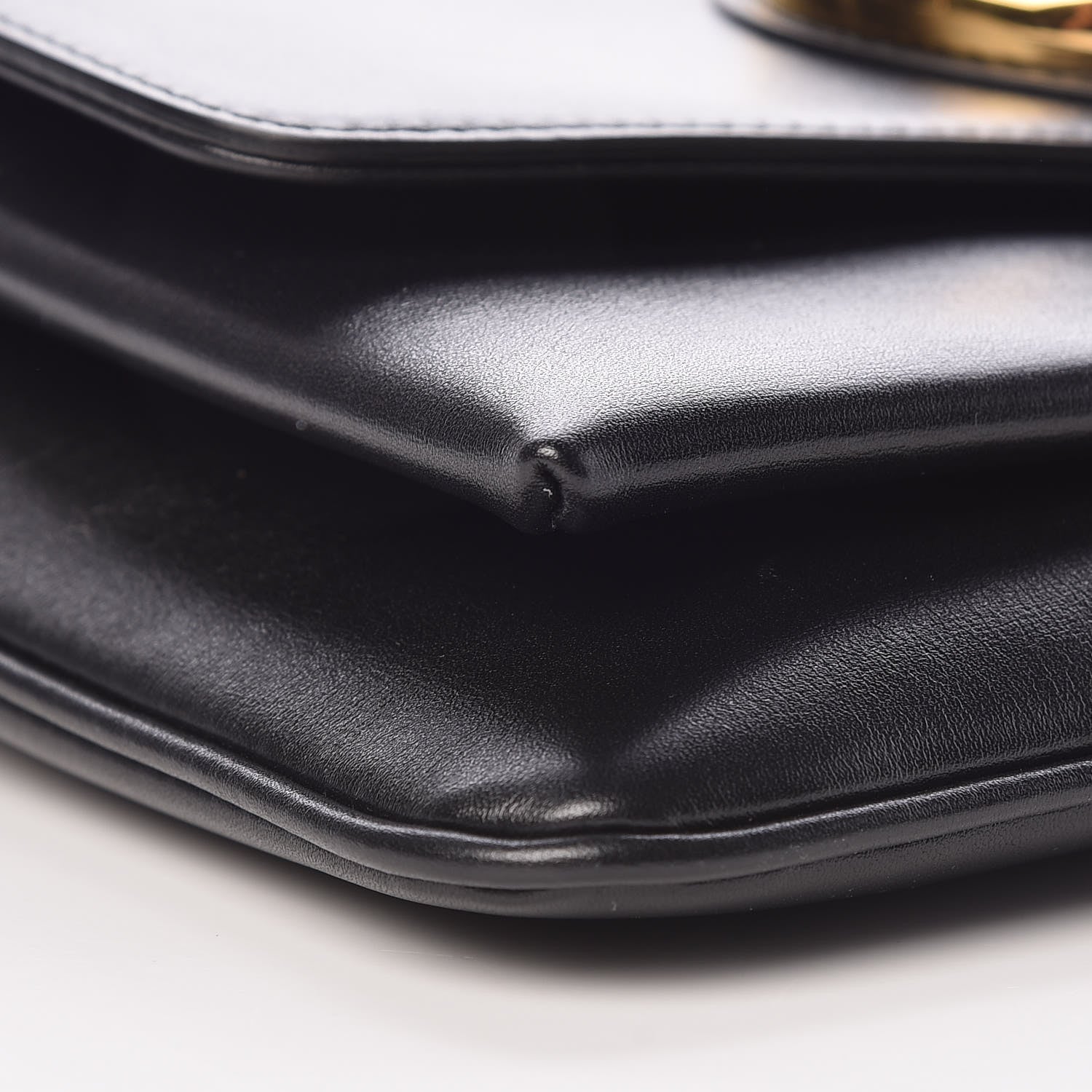 Gucci Vitello Palmellato Lux Small Arli Flap Shoulder Bag Black 5 of 9