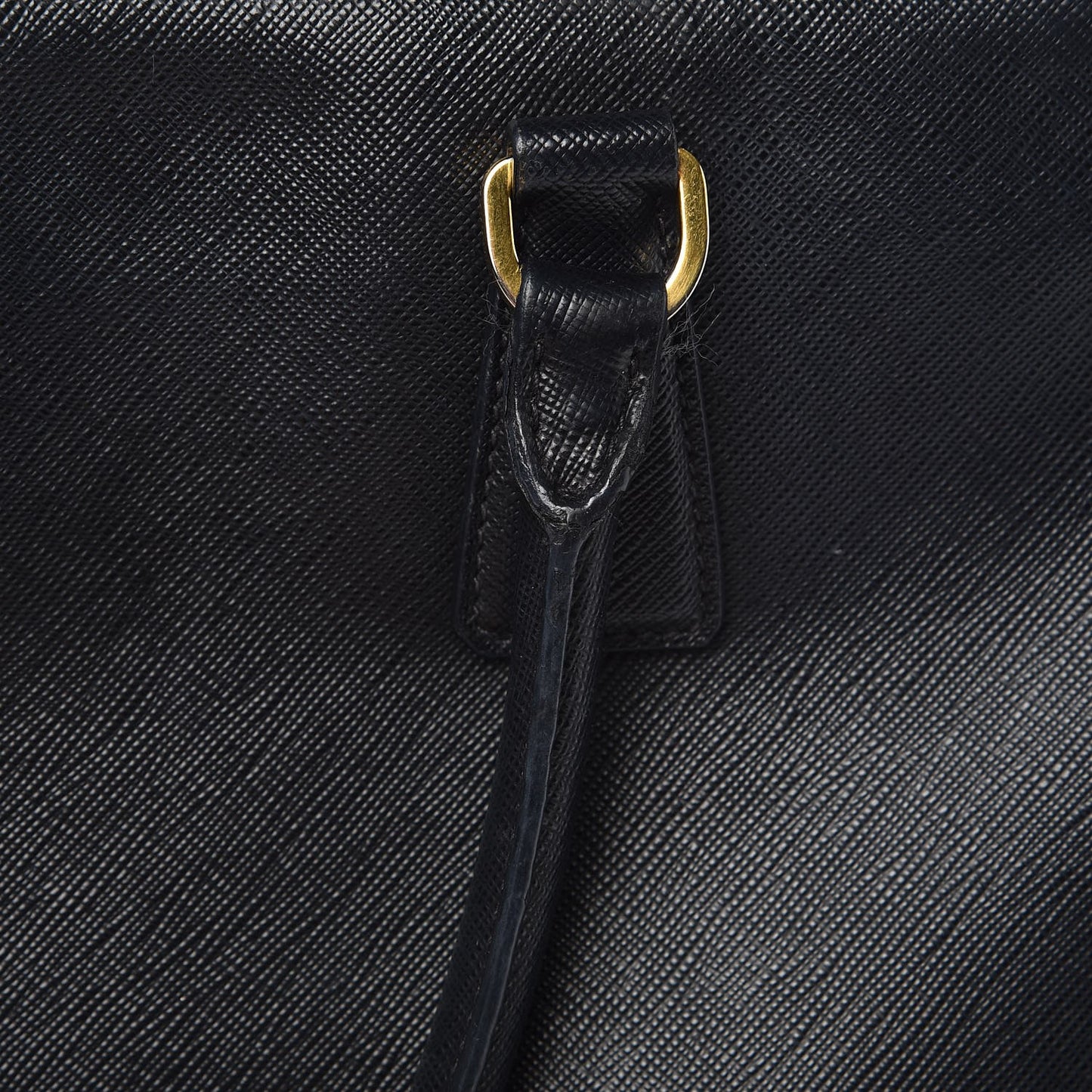 Saffiano Medium Galleria Double Zip Tote Black