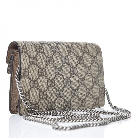 Gucci GG Supreme Monogram Super Mini Dionysus Shoulder Bag Taupe 3 of 6