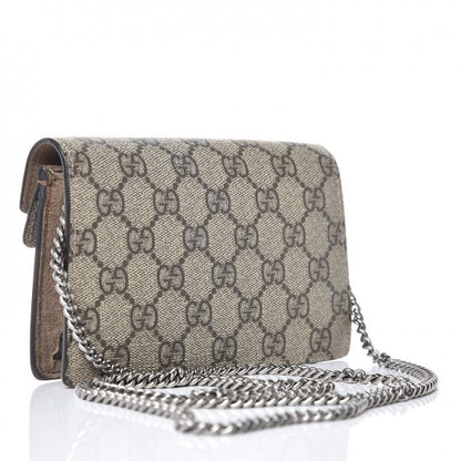 Gucci GG Supreme Monogram Super Mini Dionysus Shoulder Bag Taupe 3 of 6