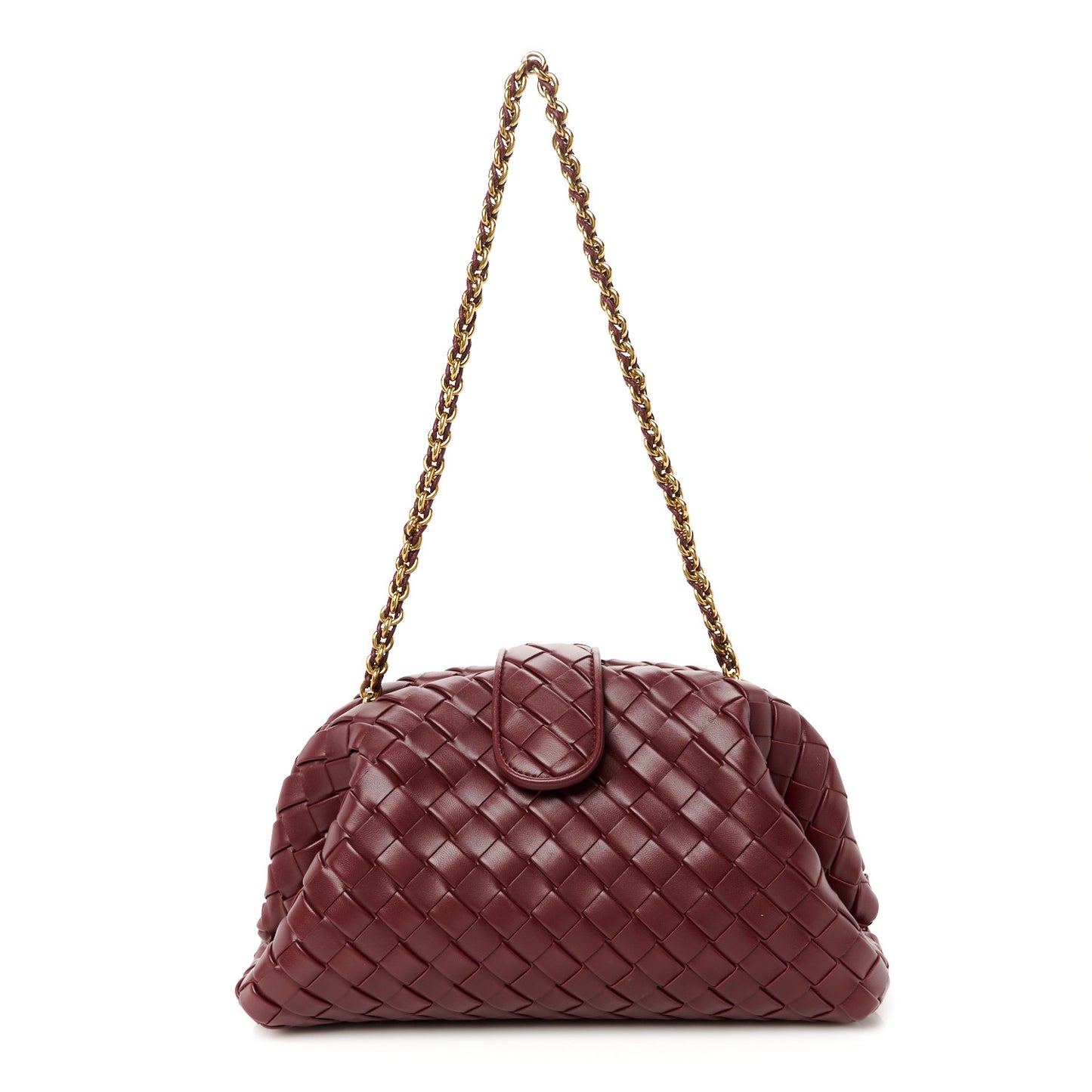 Nappa Intrecciato Teen The Lauren 1980 Clutch With Chain Barolo